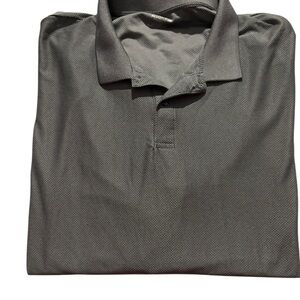 4XLT Claiborne Charcoal Polo Shirt